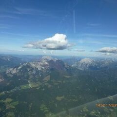 Flugwegposition um 12:52:05: Aufgenommen in der Nähe von Michaelerberg, Österreich in 2211 Meter
